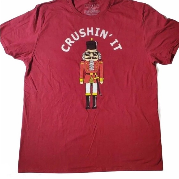 🔥CRUSHIN IT🔥Men’s Holiday Nutcracker Graphic Tee XL NWT - Picture 2 of 4